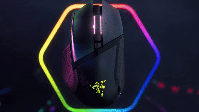 עכבר גיימינג אלחוטי Razer Basilisk V3 Pro - צבע שחור שנתיים אחריות ע"י היבואן הרשמי
