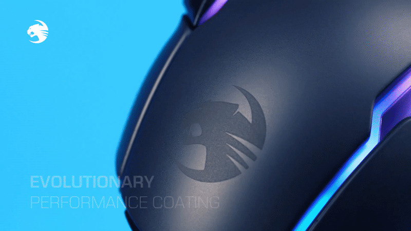 עכבר גיימינג חוטי Roccat Kone AIMO Remastered - צבע לבן שנה אחריות ע"י היבואן הרשמי