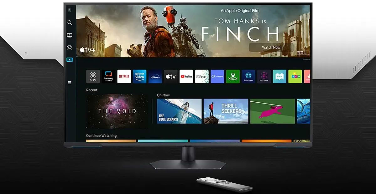 מסך מחשב גיימינג חכם 43'' Samsung Odyssey Neo G7 S43CG700NP 4K UHD VA FreeSync Premium Pro 144Hz 1ms - צבע שחור ולבן שלוש שנות אחריות ע"י היבואן הרשמי