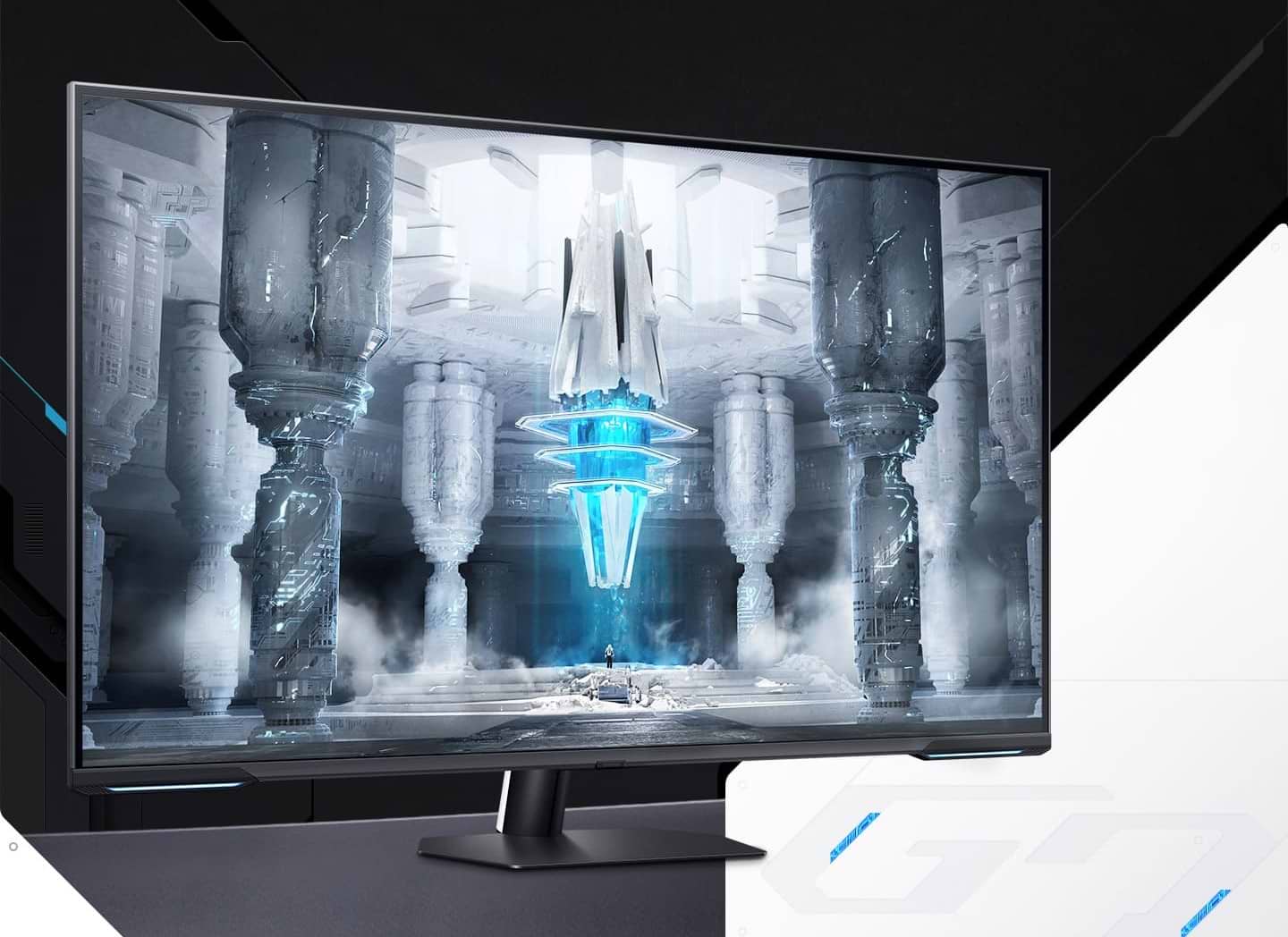 מסך מחשב גיימינג 43'' Samsung Odyssey Neo G7 S43CG700NP 4K UHD VA FreeSync Premium Pro 144Hz 1ms - צבע שחור ולבן שלוש שנות אחריות ע"י היבואן הרשמי