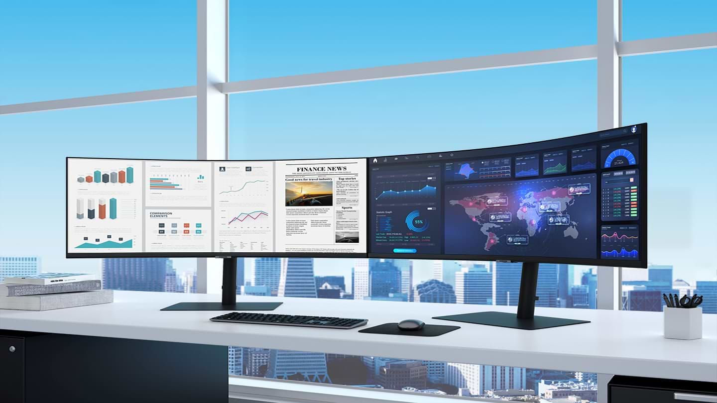 מסך מחשב קעור 34'' Samsung S34A654UBP VA UWQHD HDR10 FreeSync 100Hz - צבע שחור שלוש שנות אחריות ע"י היבואן הרשמי