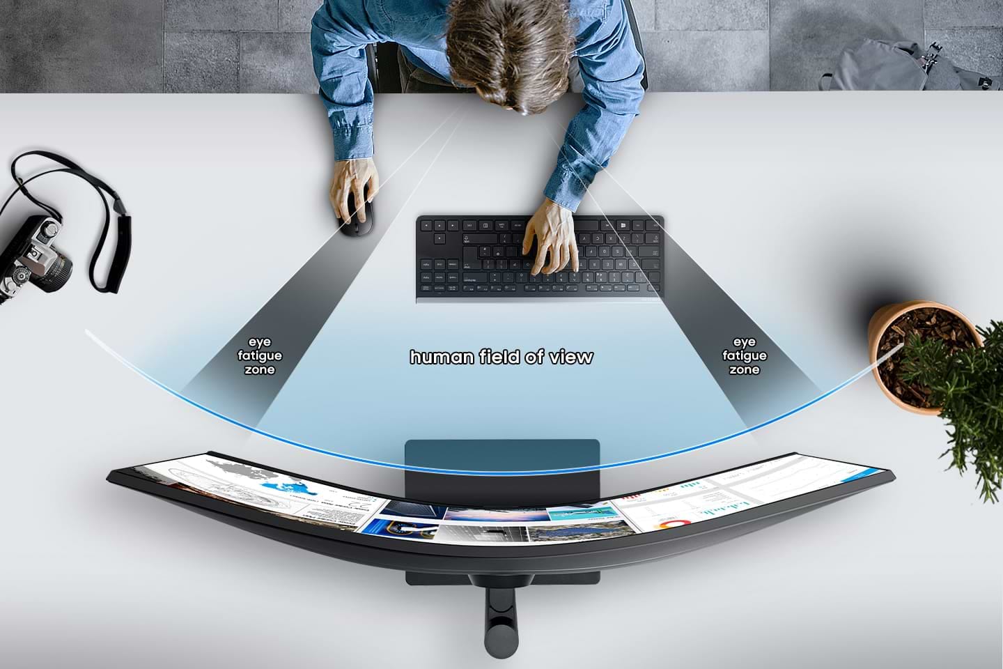 מסך מחשב קעור 34'' Samsung S34A654UBP VA UWQHD HDR10 FreeSync 100Hz - צבע שחור שלוש שנות אחריות ע"י היבואן הרשמי