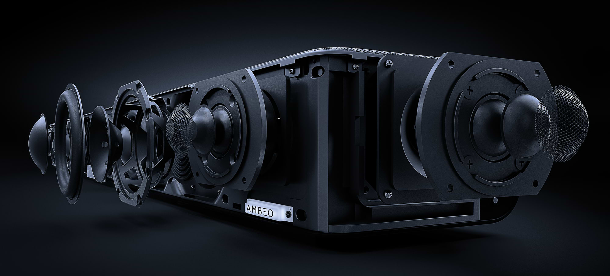 מקרן קול Sennheiser AMBEO Max 5.1.4 500W - צבע שחור שנתיים אחריות ע"י היבואן הרשמי