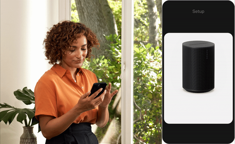 רמקול אלחוטי חכם Sonos Era 100 - צבע לבן שנתיים אחריות ע"י היבואן הרשמי