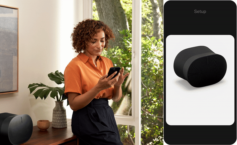 רמקול אלחוטי חכם Sonos Era 300 - צבע שחור שנתיים אחריות ע"י היבואן הרשמי