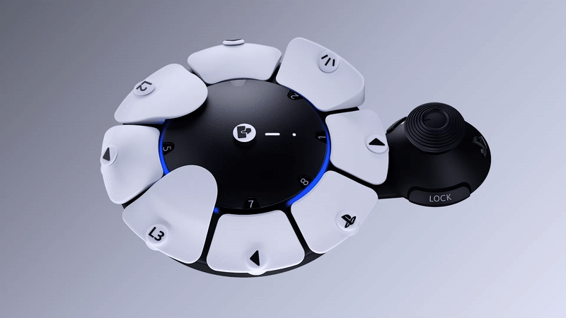 בקר משחק אלחוטי נגיש Sony Access ל-PS5 - צבע שחור ולבן שנה אחריות ע"י היבואן הרשמי