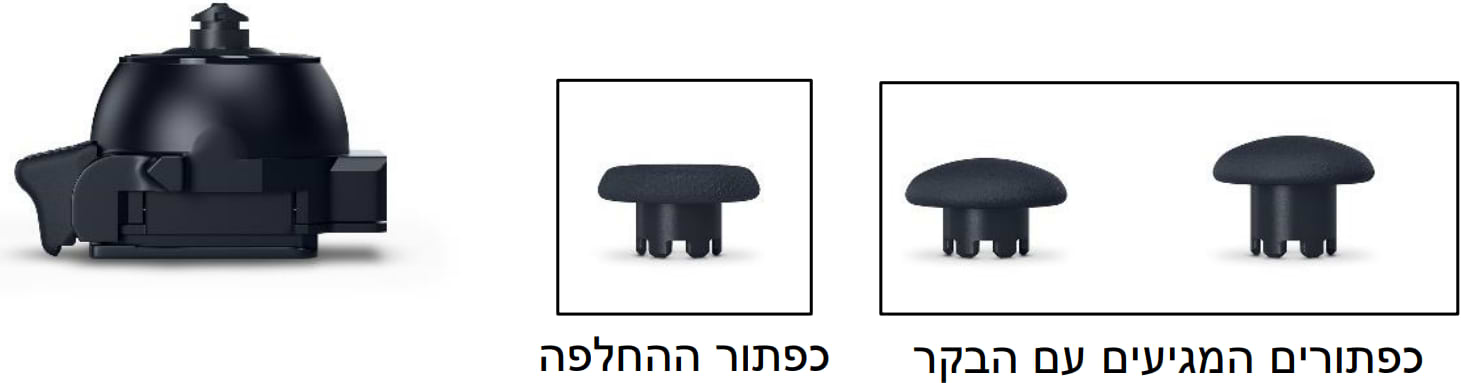 Stick Module כפתור חלופי לבקר Sony DualSense Edge - צבע שחור שנה אחריות ע"י היבואן הרשמי