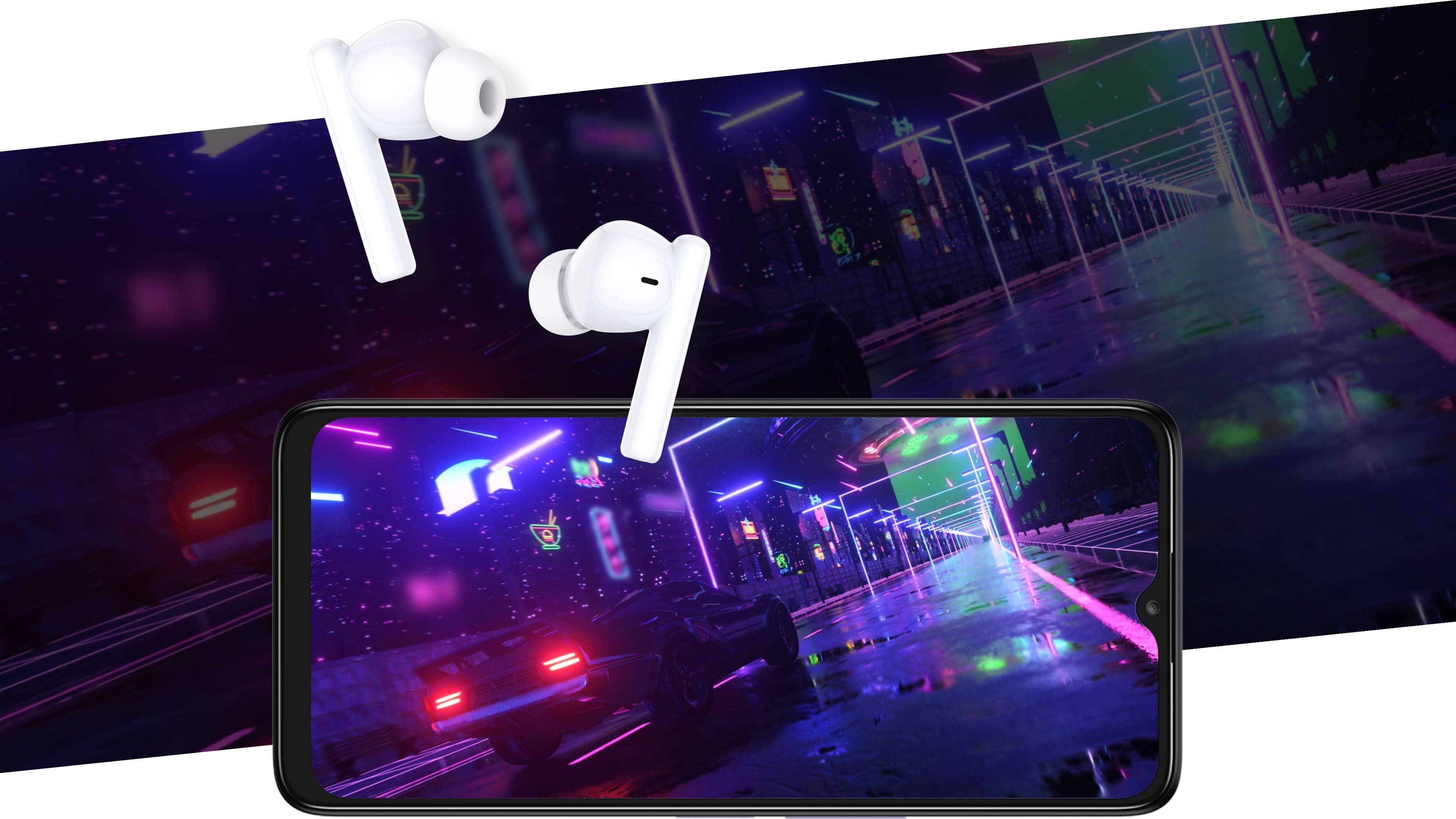 אוזניות אלחוטיות TCL MoveAudio Air TWS IPX4 - צבע לבן שנה אחריות ע"י היבואן הרשמי