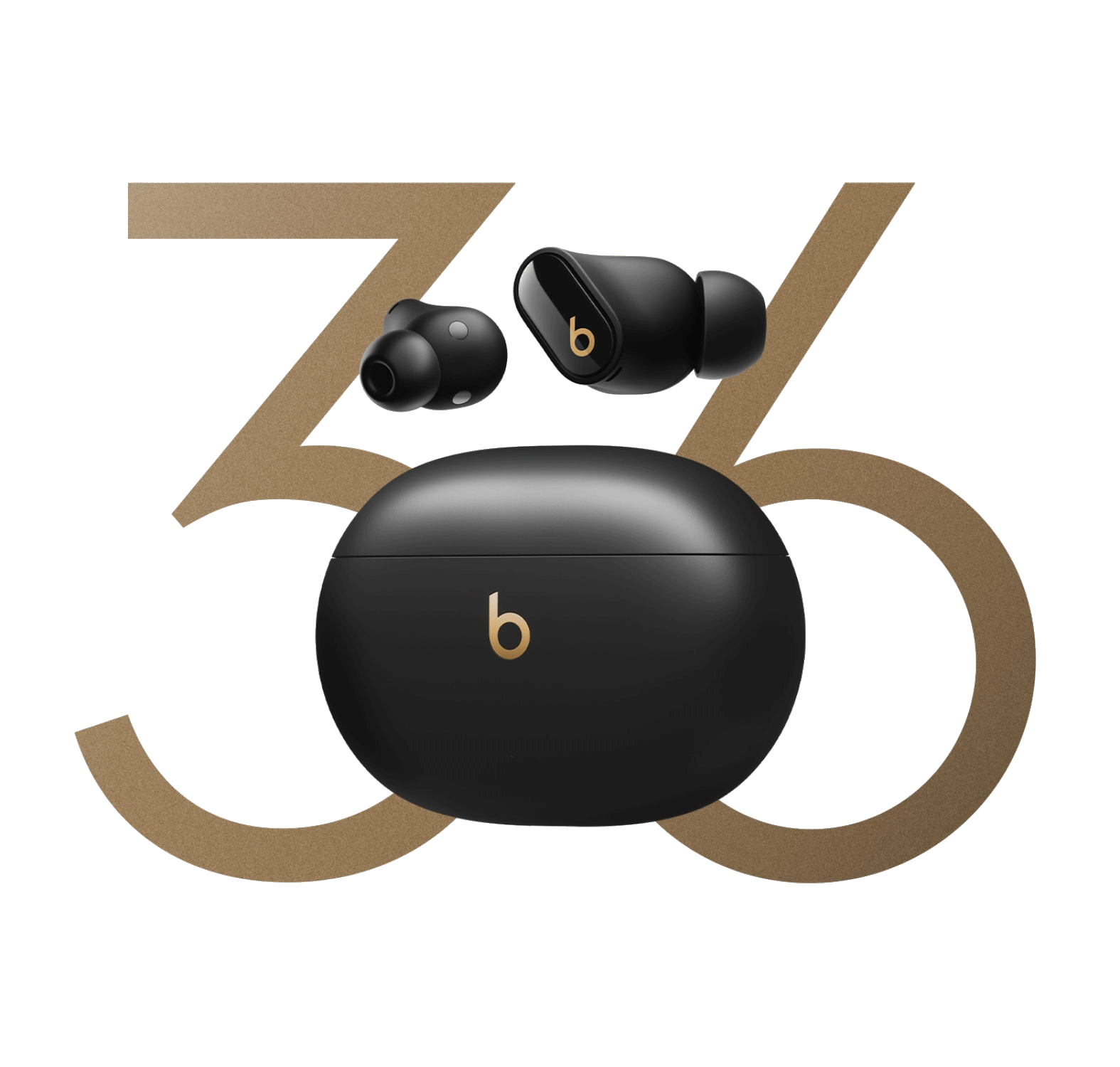 אוזניות Apple Beats Studio Buds+ True Wireless - בצבע שקוף שנה אחריות ע״י יבואן רשמי