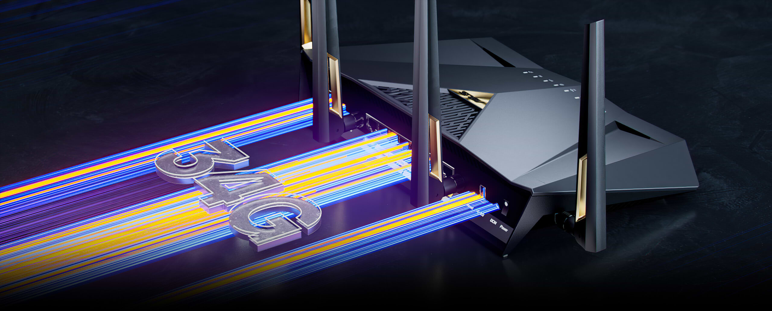 מודם ראוטר Asus RT-BE88U WiFi 7 - צבע שחור, שלוש שנות אחריות ע"י היבואן הרשמי.