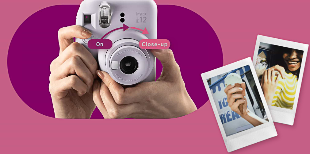 מצלמת פיתוח מיידי fujicom instax mini 12