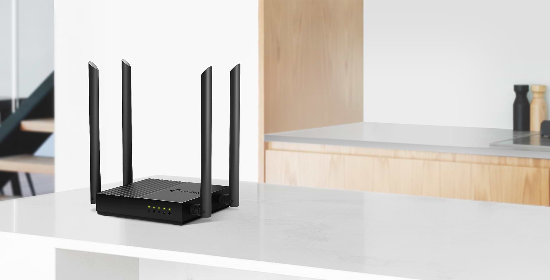 ראוטר אלחוטי TP-Link Archer C64 Dual-Band AC1200 Wifi5 - צבע שחור 3 שנות אחריות ע"י היבואן הרשמי
