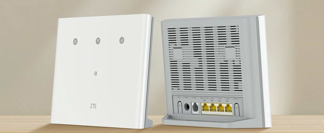 נתב סלולרי שולחני ZTE MF296R 4G WIFI 5 - צבע לבן שנה אחריות ע"י היבואן הרשמי