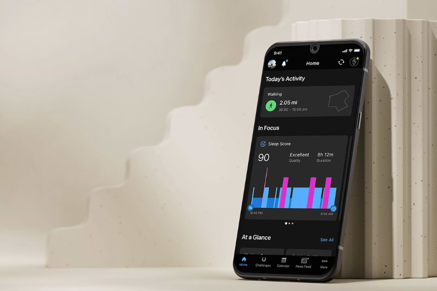 שעון ספורט חכם Garmin Vivoactive 6 GPS 42mm - צבע זהב בהיר שנתיים אחריות ע"י היבואן הרשמי