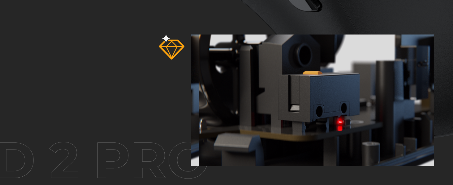 עכבר גיימינג אלחוטי  Glorious Model D2 PRO 4K/8KHz - צבע שחור שנתיים אחריות ע"י היבואן הרשמי