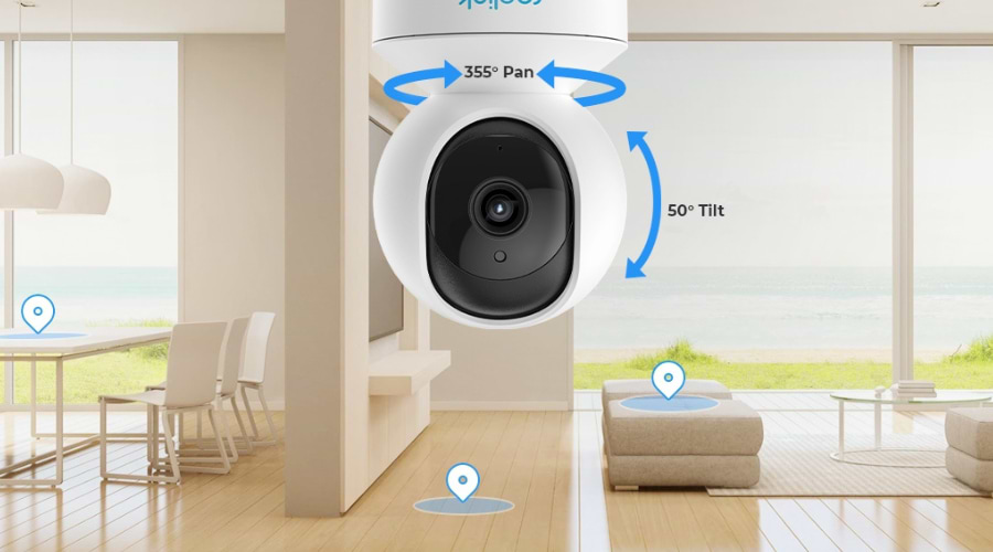 מצלמת אבטחה ביתית REOLINK E1 3MP WiFi - צבע לבן שנתיים אחריות ע"י היבואן הרשמי