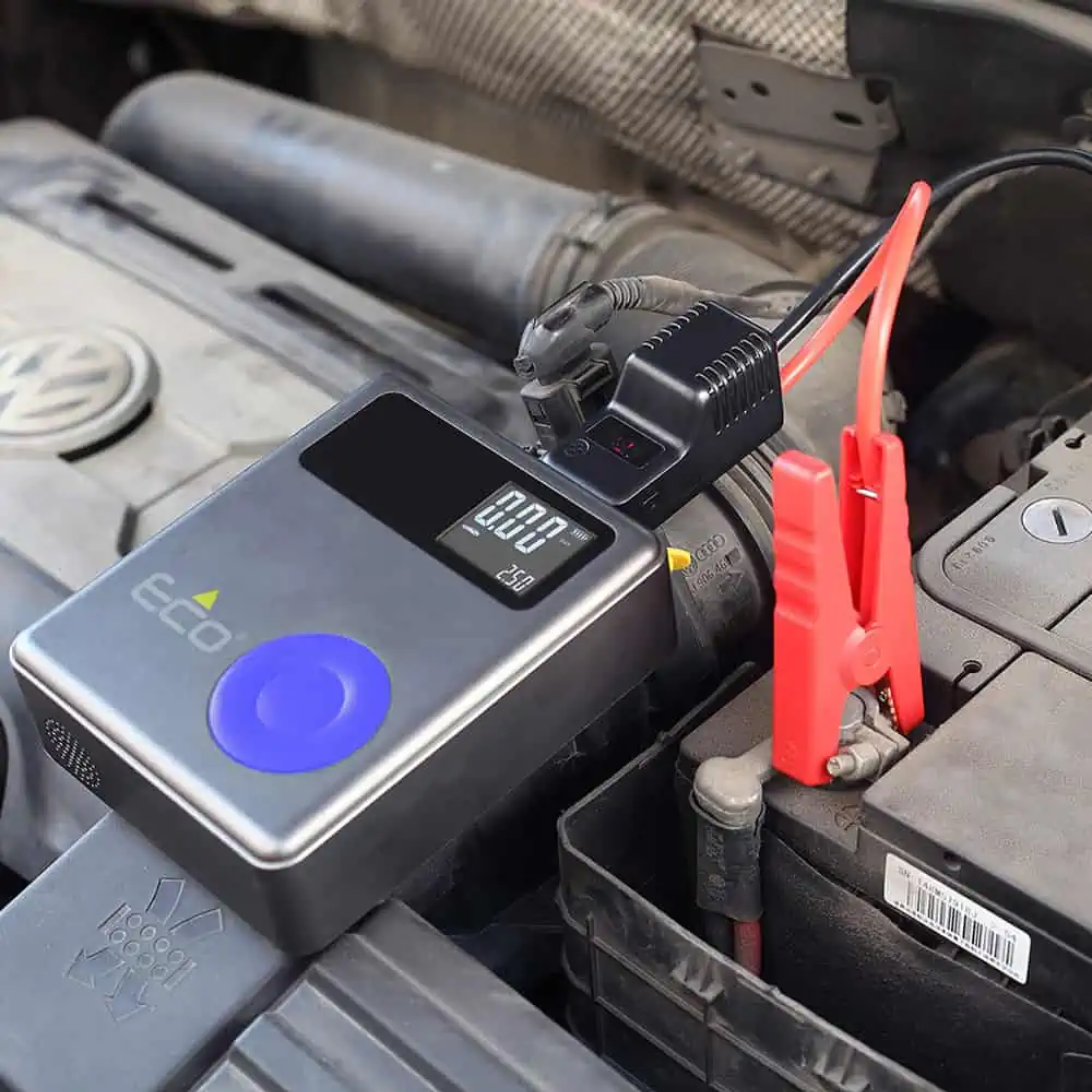 בוסטר טעינה לרכב ECO Power Set 13000mAh - צבע שחור