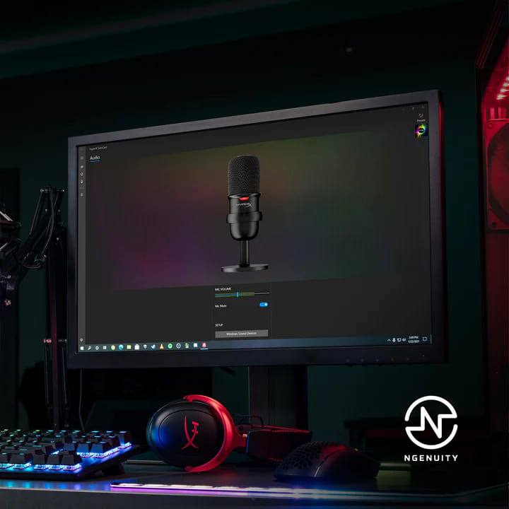 מיקרופון HyperX SoloCast USB - צבע לבן שנתיים אחריות ע"י היבואן הרשמי