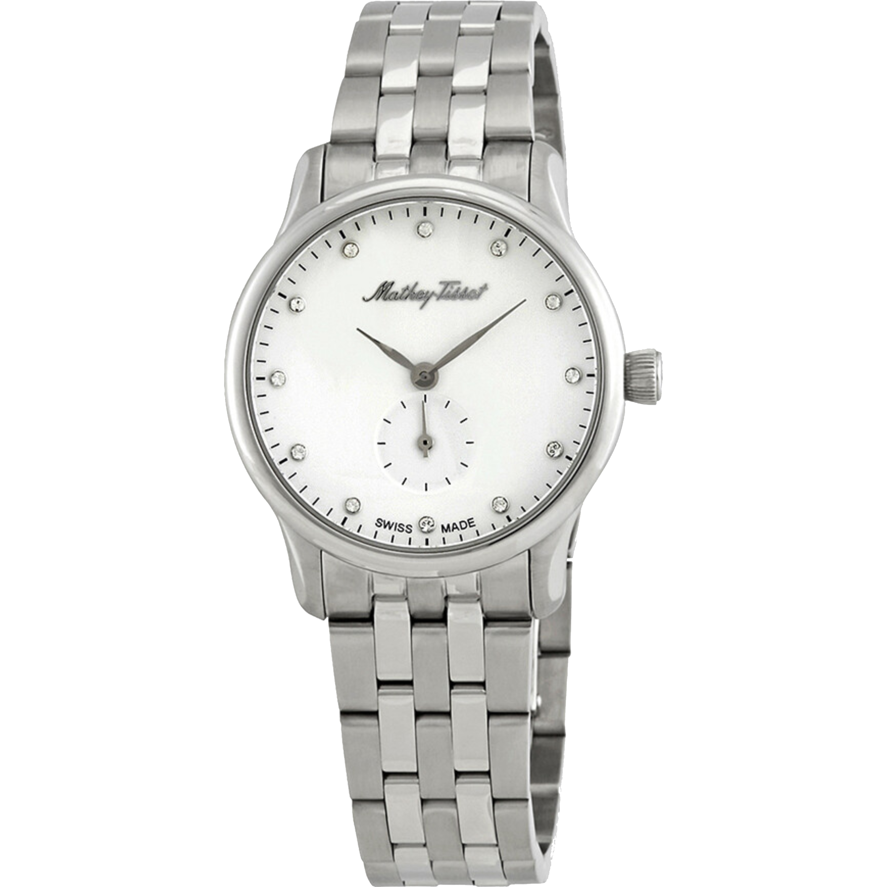 שעון יד לאישה Mathey Tissot D1886MAI 32mm צבע כסף/זכוכית ספיר - אחריות לשנה ע"י היבואן