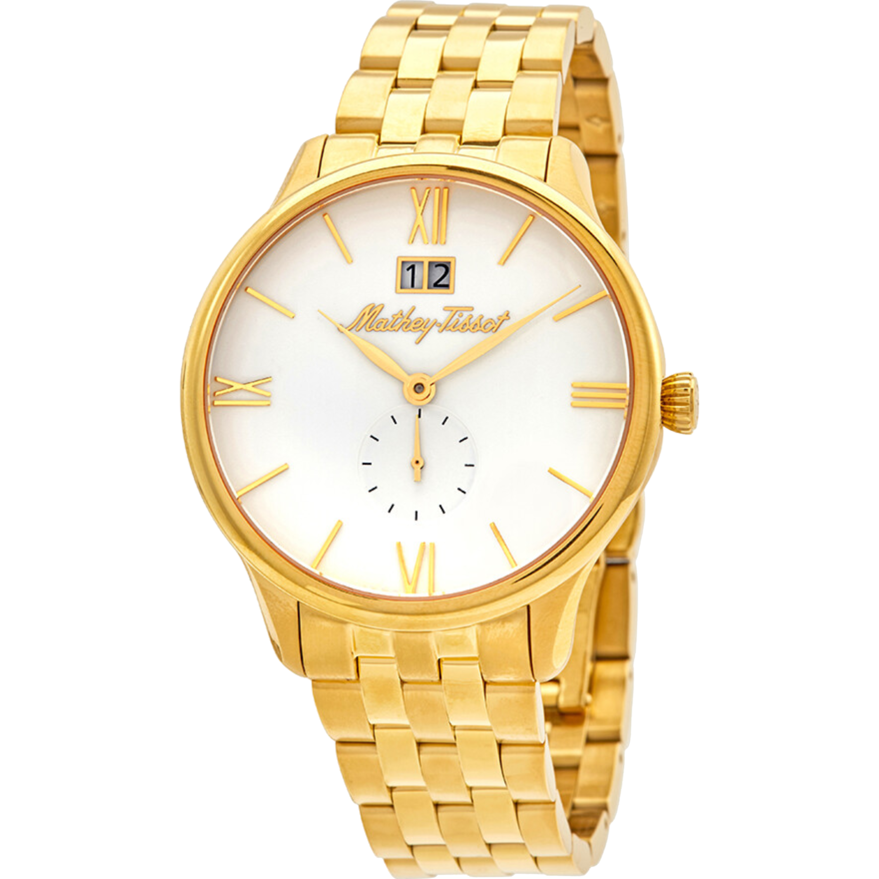 שעון יד לגבר Mathey Tissot H1886MPI 42mm צבע זהב/זכוכית ספיר - אחריות לשנה ע"י היבואן