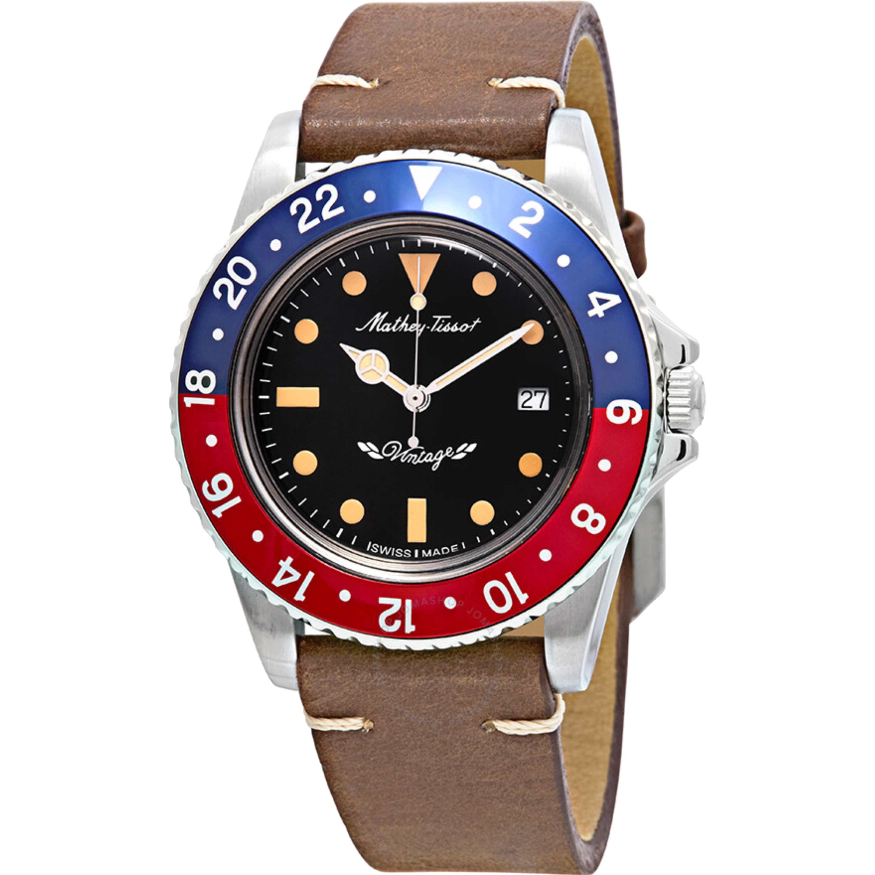 שעון יד לגבר Mathey Tissot H900ALR 40mm צבע חום - אחריות לשנה ע"י היבואן