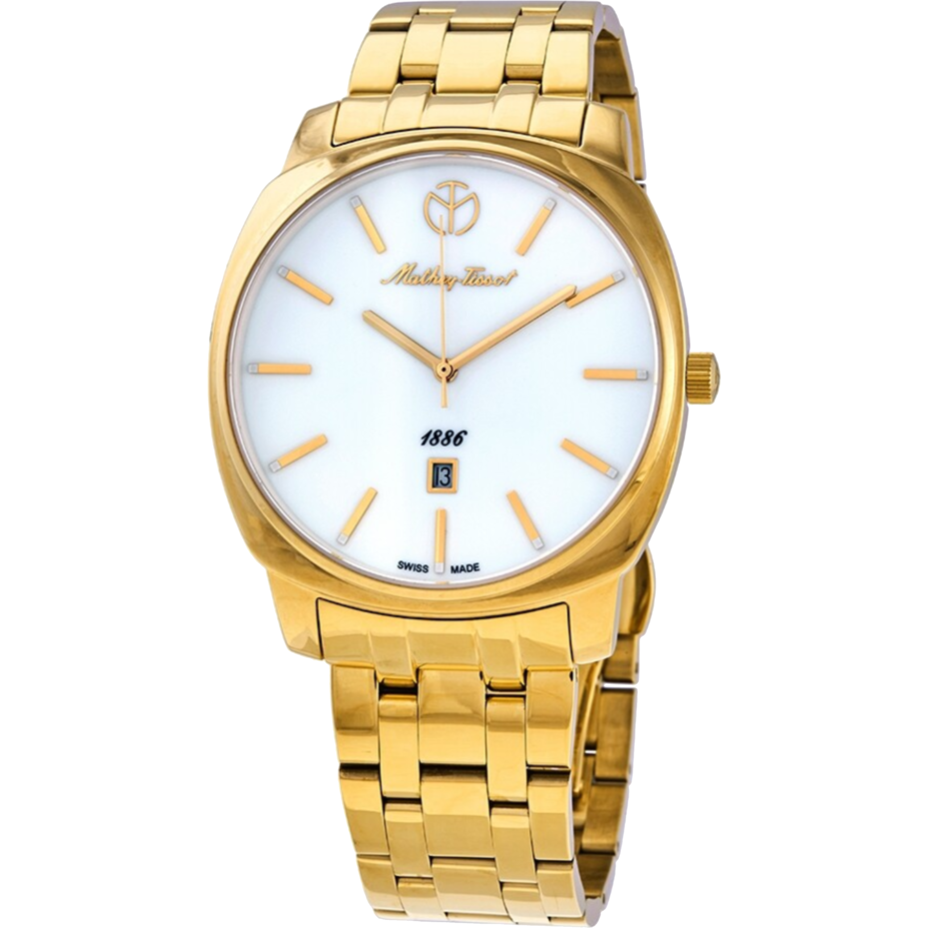 שעון יד לגבר Mathey Tissot H6940MPI 42mm צבע זהב/זכוכית ספיר - אחריות לשנה ע"י היבואן