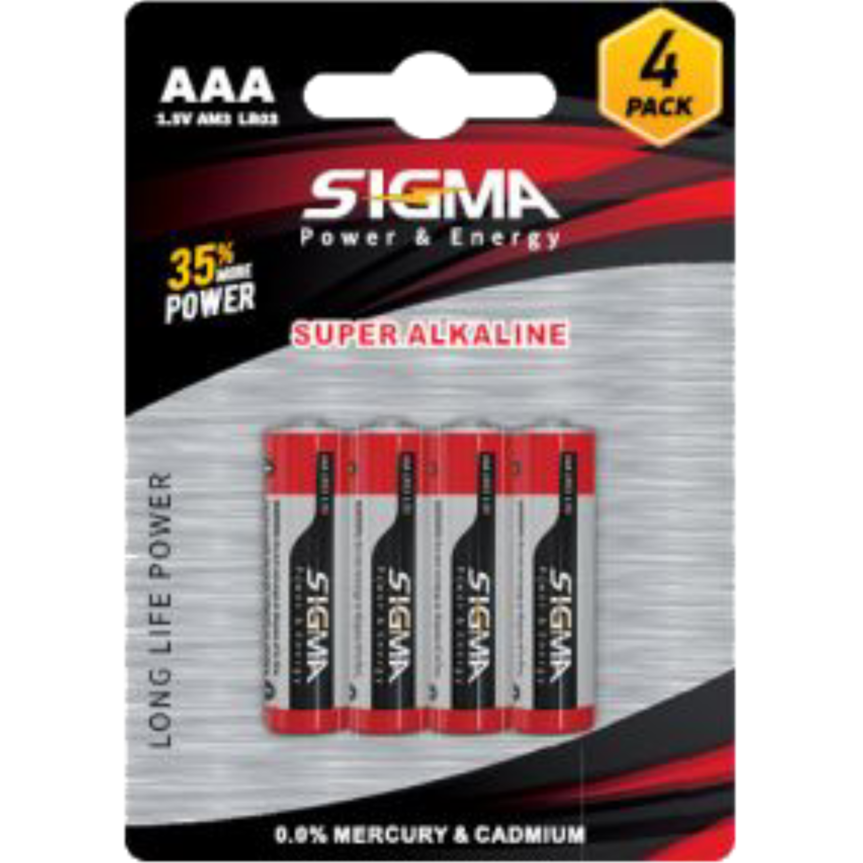 מארז רביעיית סוללות Sigma AAA LR03