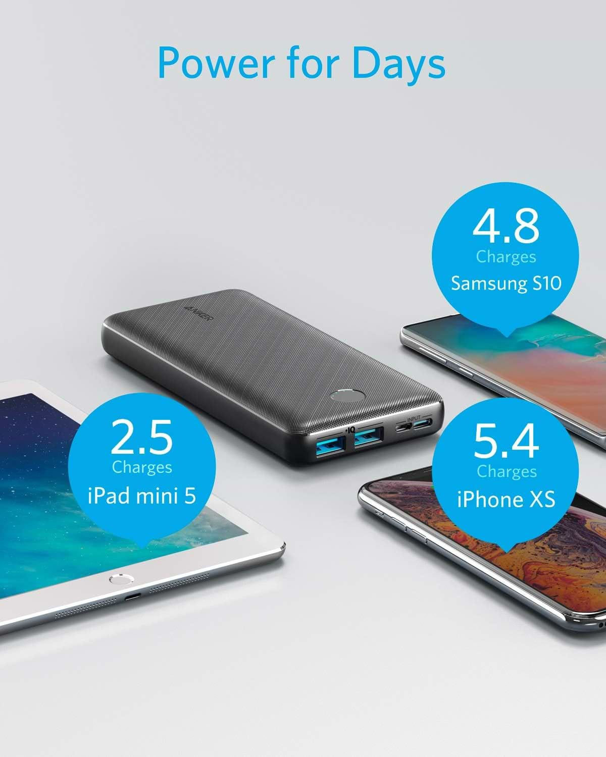סוללת גיבוי Anker PowerCore III Select 20,000mAh USB-C - צבע שחור 12 חודשים אחריות ע"י היבואן הרשמי