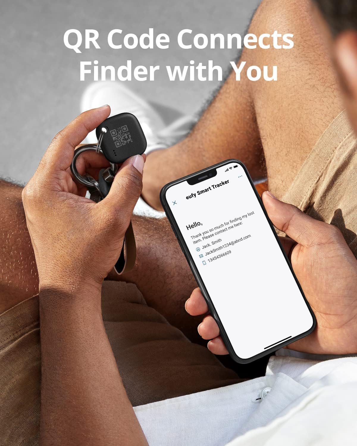 תג לאיתור חכם  Eufy Smart Tracker - צבע שחור שנה אחריות ע"י היבואן הרשמי