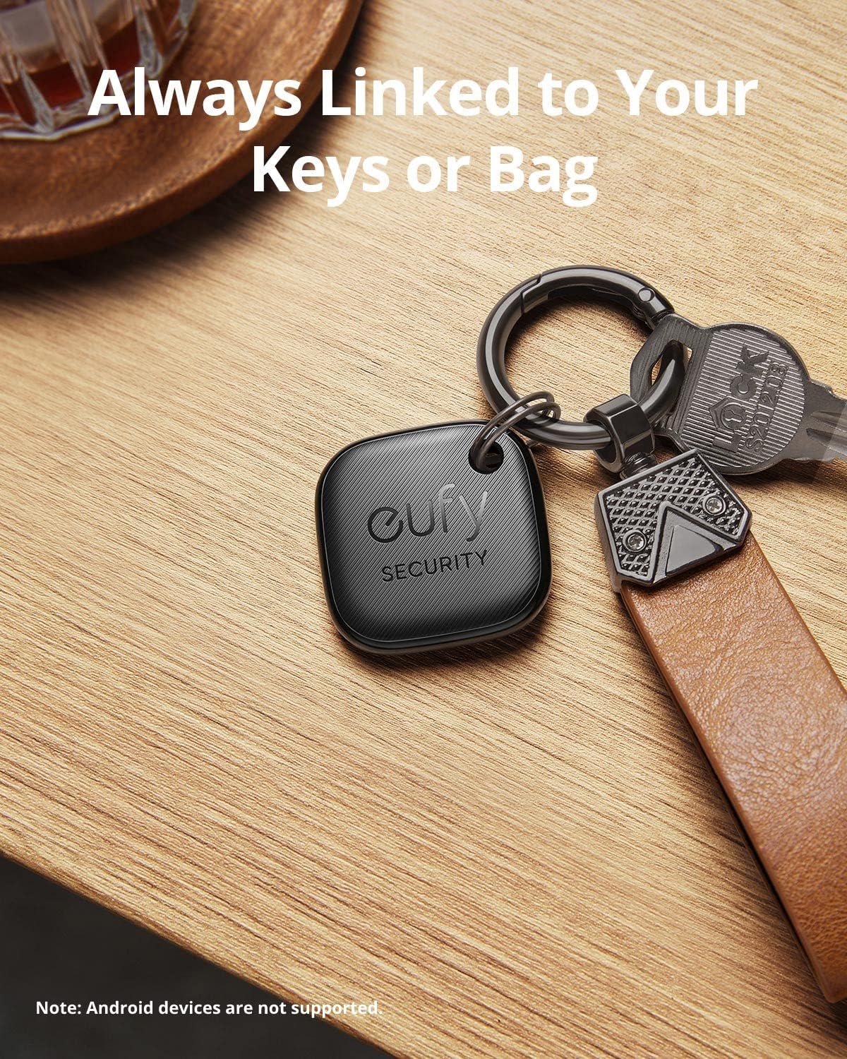 תג לאיתור חכם  Eufy Smart Tracker - צבע שחור שנה אחריות ע"י היבואן הרשמי