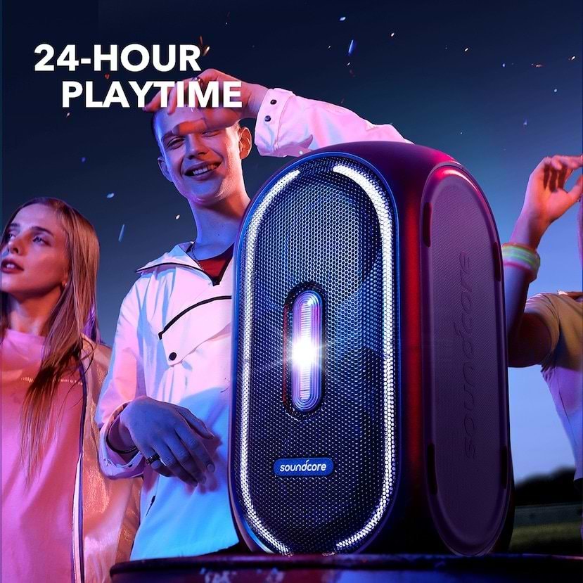 רמקול בידורית Anker Soundcore Rave Plus 160W IPX4 - צבע שחור אחריות ע"י היבואן הרשמי