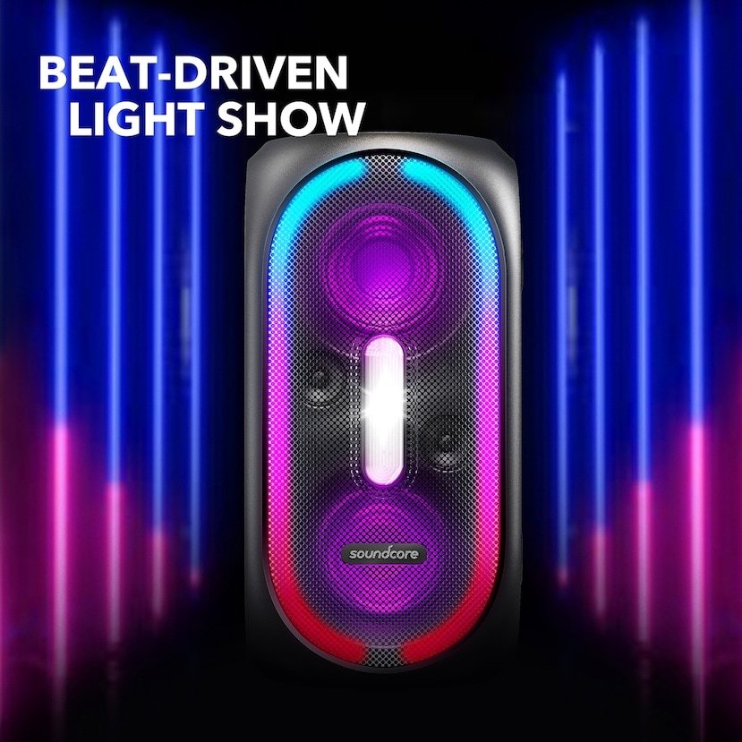 רמקול בידורית Anker Soundcore Rave Plus 160W IPX4 - צבע שחור אחריות ע"י היבואן הרשמי