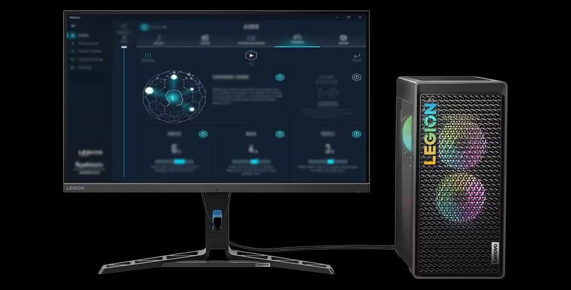 מחשב נייח גיימינג Lenovo Desk Legion T5 26IRB8 90UU00ECYS - Core i5-13400F 16GB 1TB SSD RTX4060 - צבע אפור שלוש שנות אחריות ע"י היבואן הרשמי
