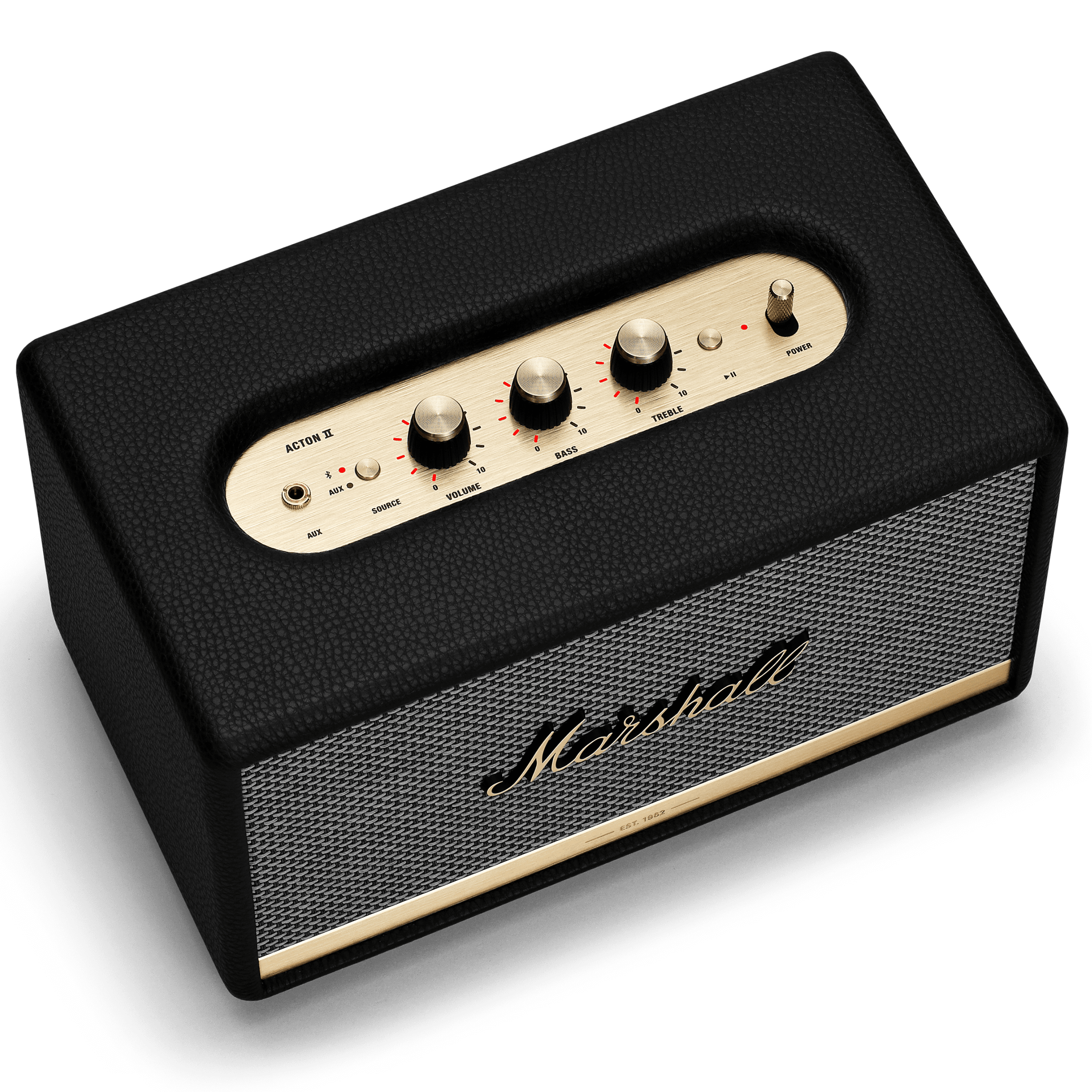 רמקול חוטי Marshall Action II Blutetooth - צבע שחור שנה אחריות ע"י יבואן רשמי