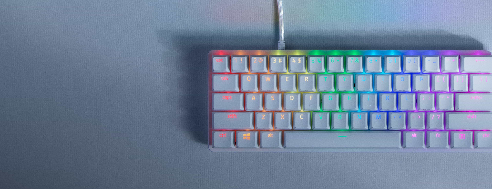 מקלדת מכנית חוטית Razer Huntsman Mini Red Switchs - צבע שחור שנתיים אחריות ע"י יבואן הרשמי