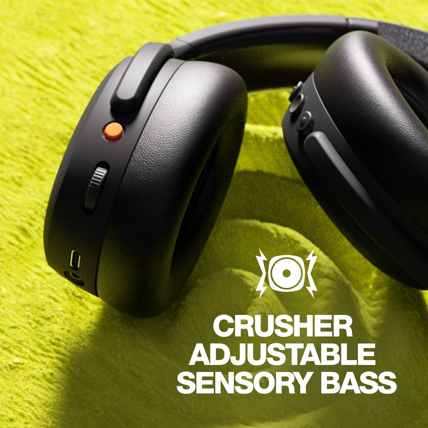 אוזניות אלחוטיות SkullCandy Crusher ANC 2 TWS Over-Ear - צבע שחור שנה אחריות ע"י היבואן רשמי
