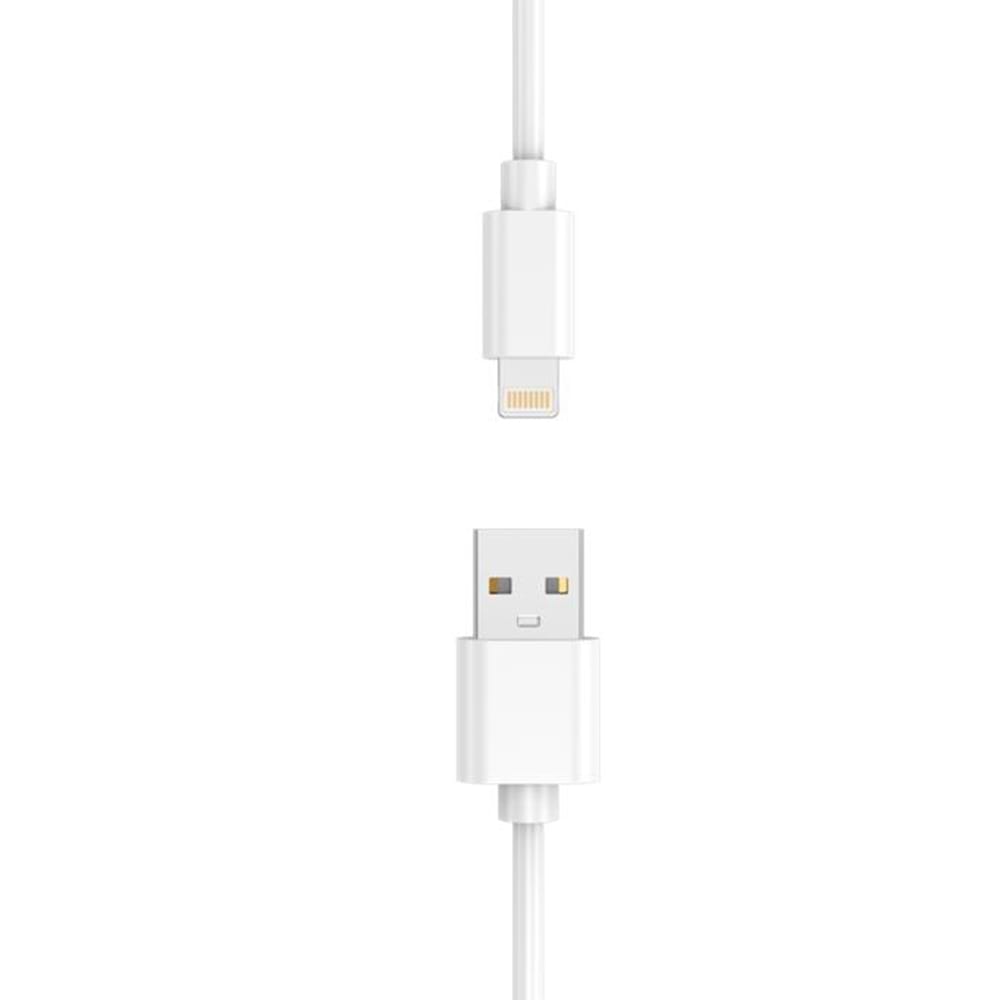 כבל טעינה Mower Lightning to USB C באורך 3 מטר - צבע לבן
