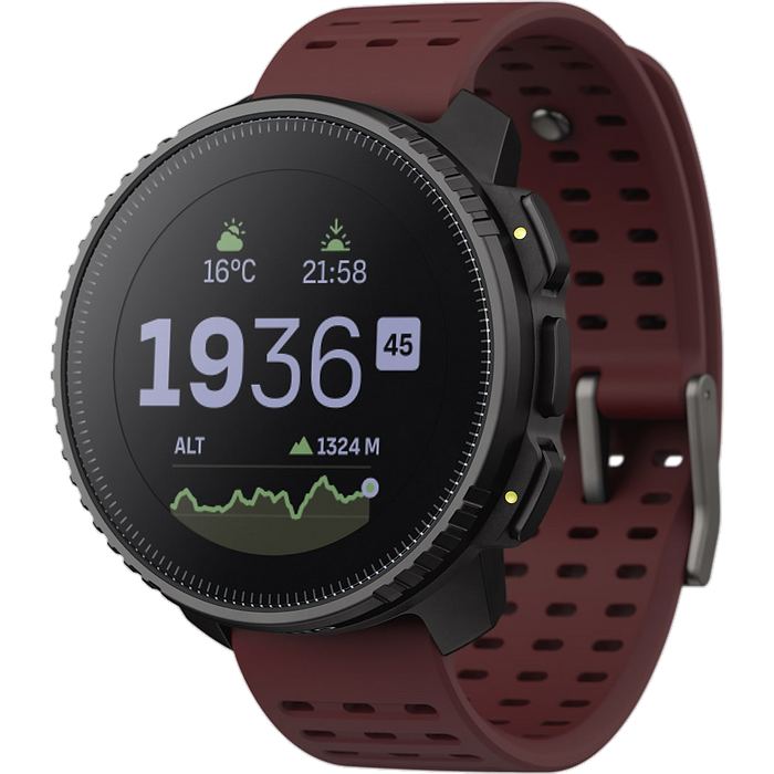 שעון ספורט חכם Suunto Vertical GPS 49mm - צבע שחור ובורדו שנתיים אחריות עי היבואן הרשמי