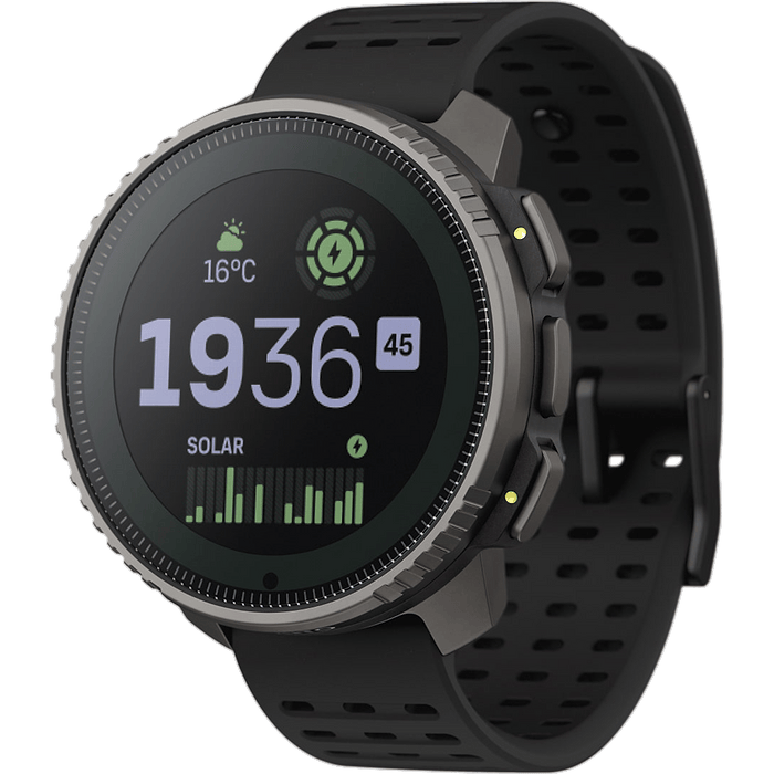 שעון ספורט חכם Suunto Vertical Titanium Solar 49mm - צבע שחור שנתיים אחריות עי היבואן הרשמי