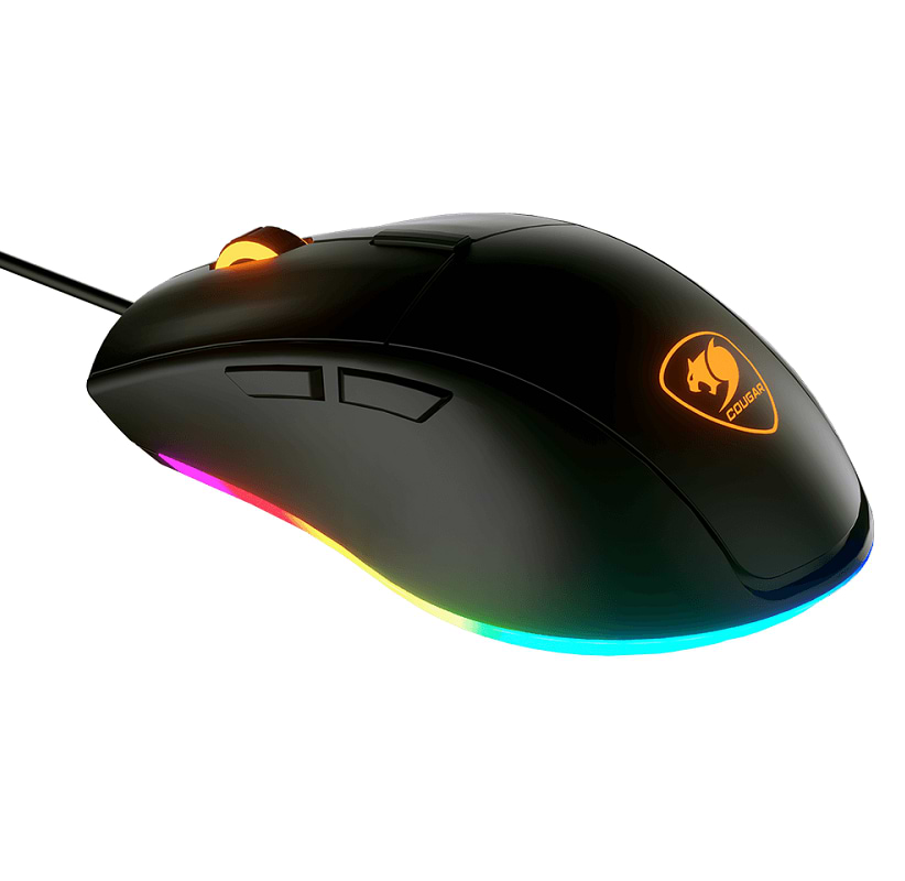 עכבר גיימינג Cougar Minos XT RGB - צבע שחור שנה אחריות ע