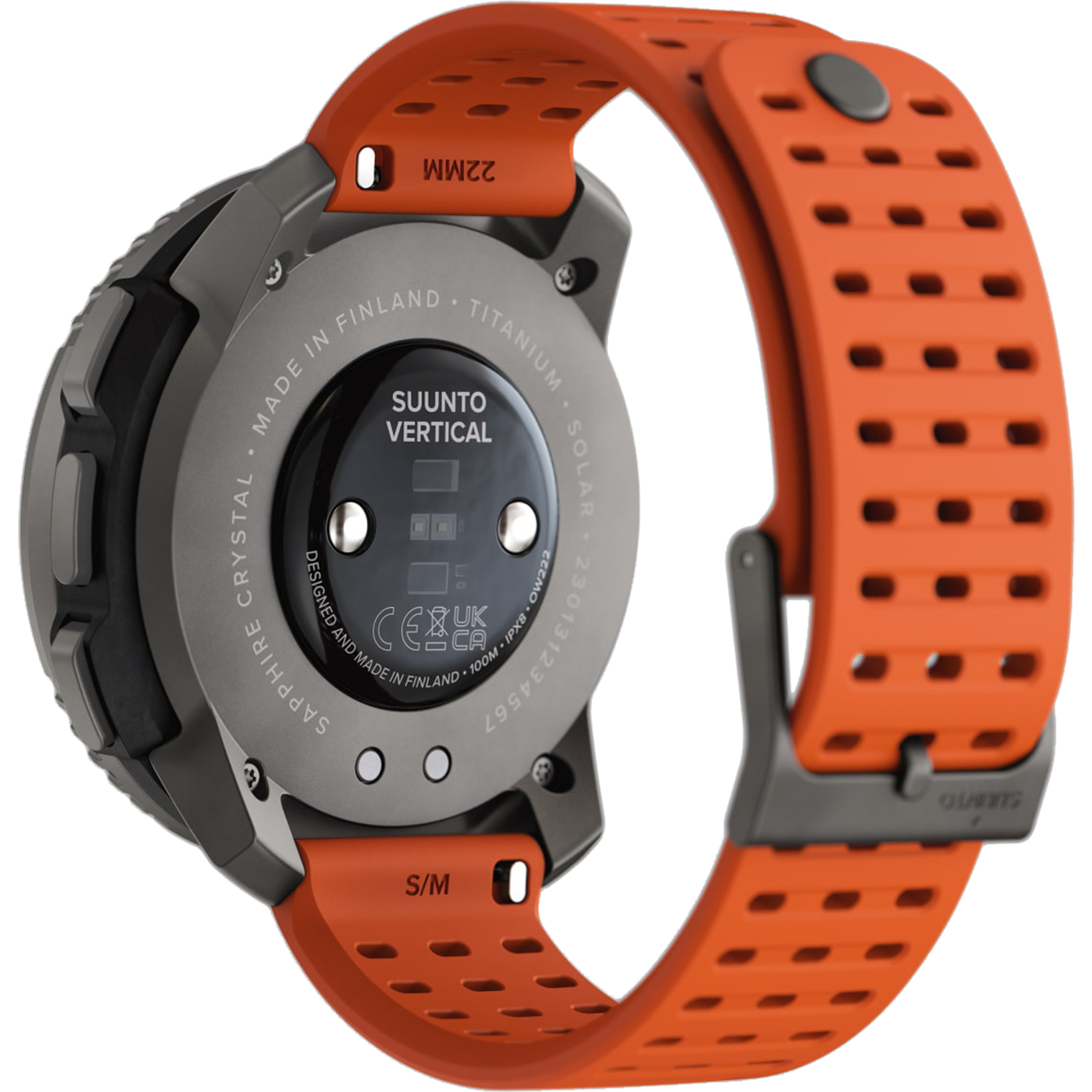 שעון ספורט חכם Suunto Vertical Titanium Solar 49mm - צבע שחור וכתום שנתיים אחריות ע