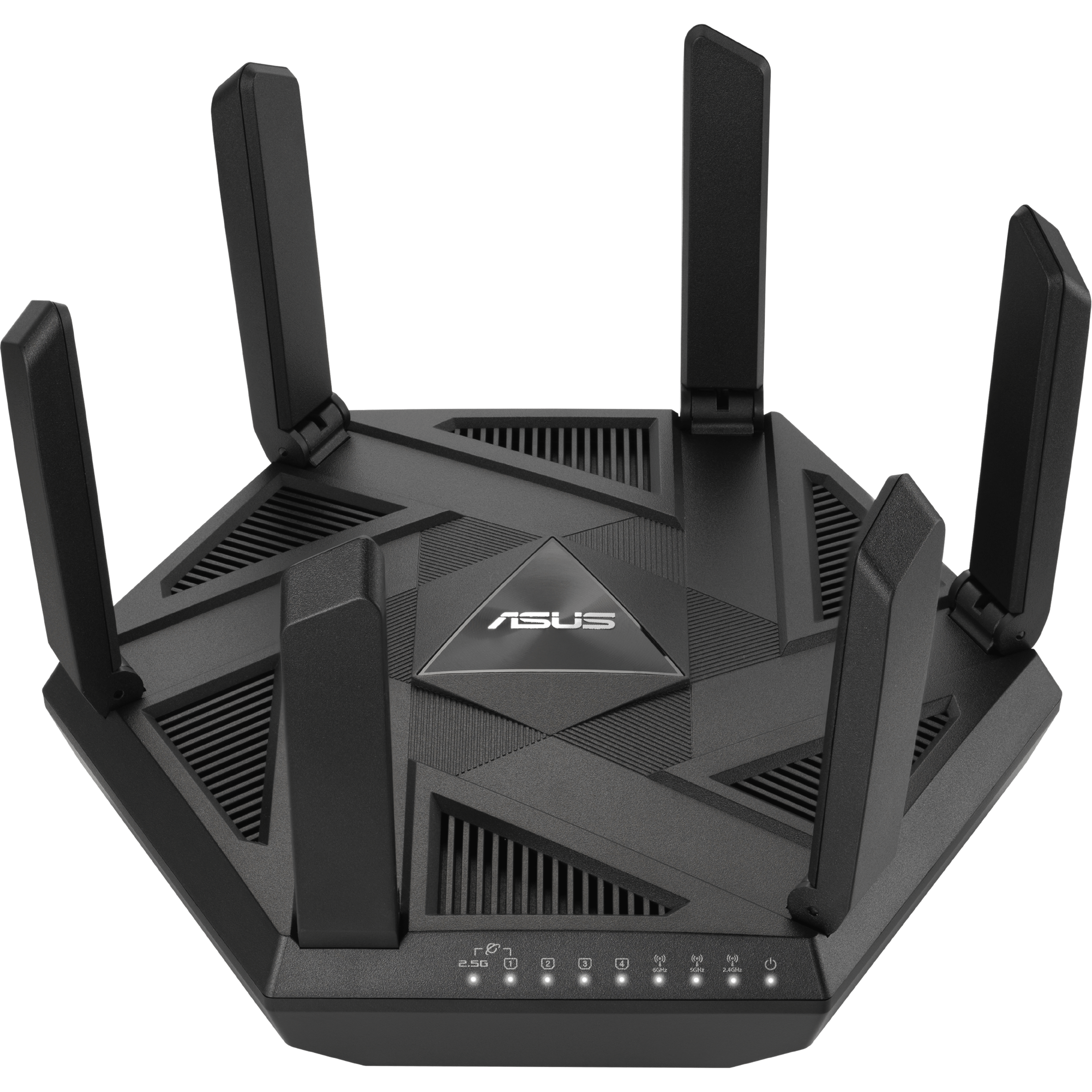 ראוטר אלחוטי Asus RT-AXE7800 WiFi 6E - צבע שחור שלוש שנות אחריות ע