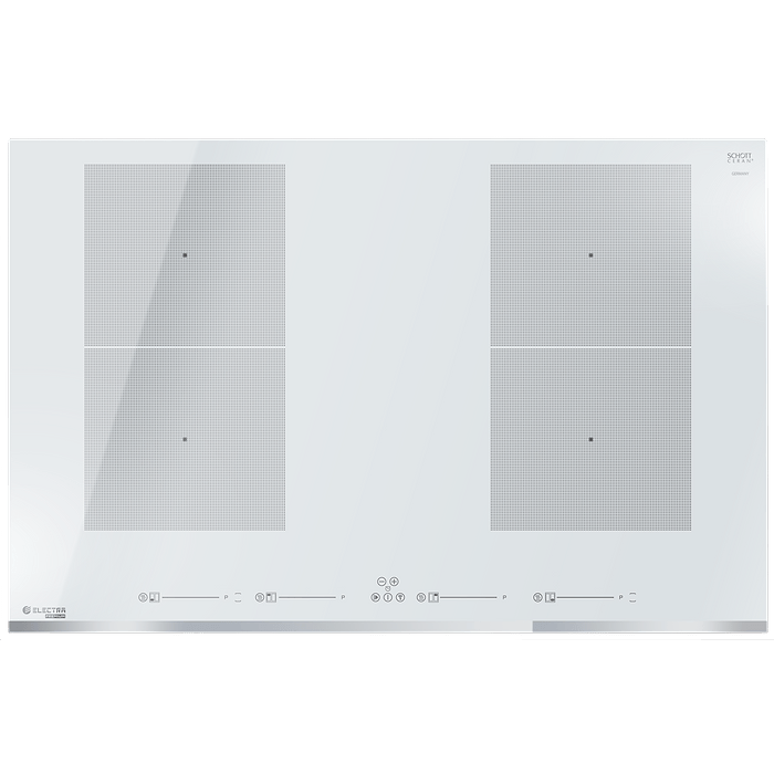 כיריים אינדוקציה אלקטרה  80 ס''מ ELC FLX8004FAW FLEX - גימור פאזה לבן ELECTRA