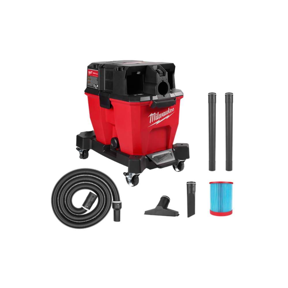 שואב אבק 34L 18V X2 עם 2 סוללות 8AH ומטען כפול 0920-22HD / M18FVC34L0 MILWAUKEE