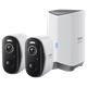 ערכת 2 מצלמות אבטחה Baseus Security N1 Plus Outdoor - צבע לבן שנה אחריות ע"י היבואן הרשמי
