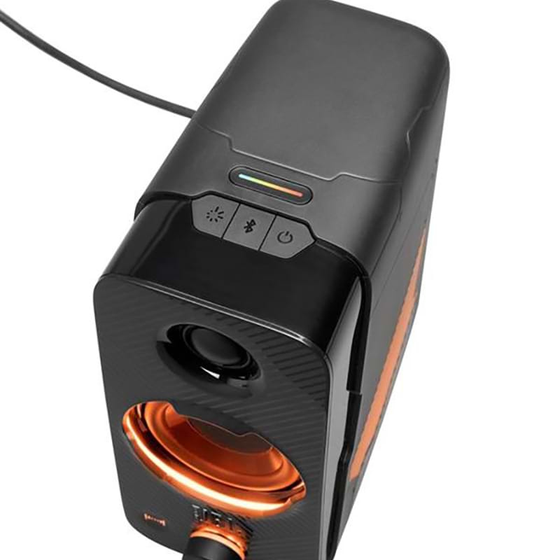 רמקולים גיימינג למחשב JBL Duo Quantum - צבע שחור שנה אחריות ע