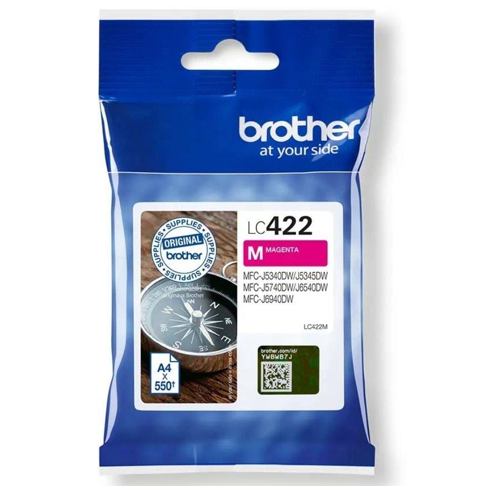 מיכל דיו Brother Lc422m - צבע מג'נטה