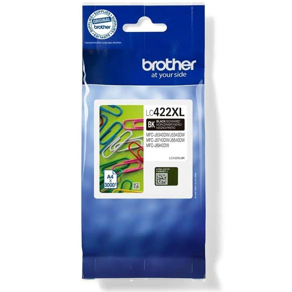 מיכל דיו Brother Lc422xlbk - צבע שחור