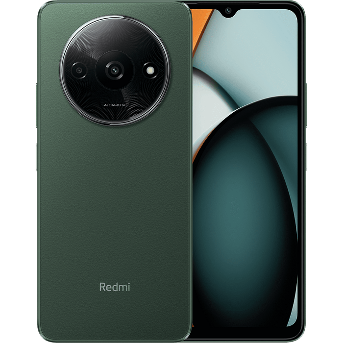 סמארטפון Xiaomi Redmi A3 128GB 4GB RAM - צבע ירוק יער שנתיים אחריות עי המילטון היבואן הרשמי