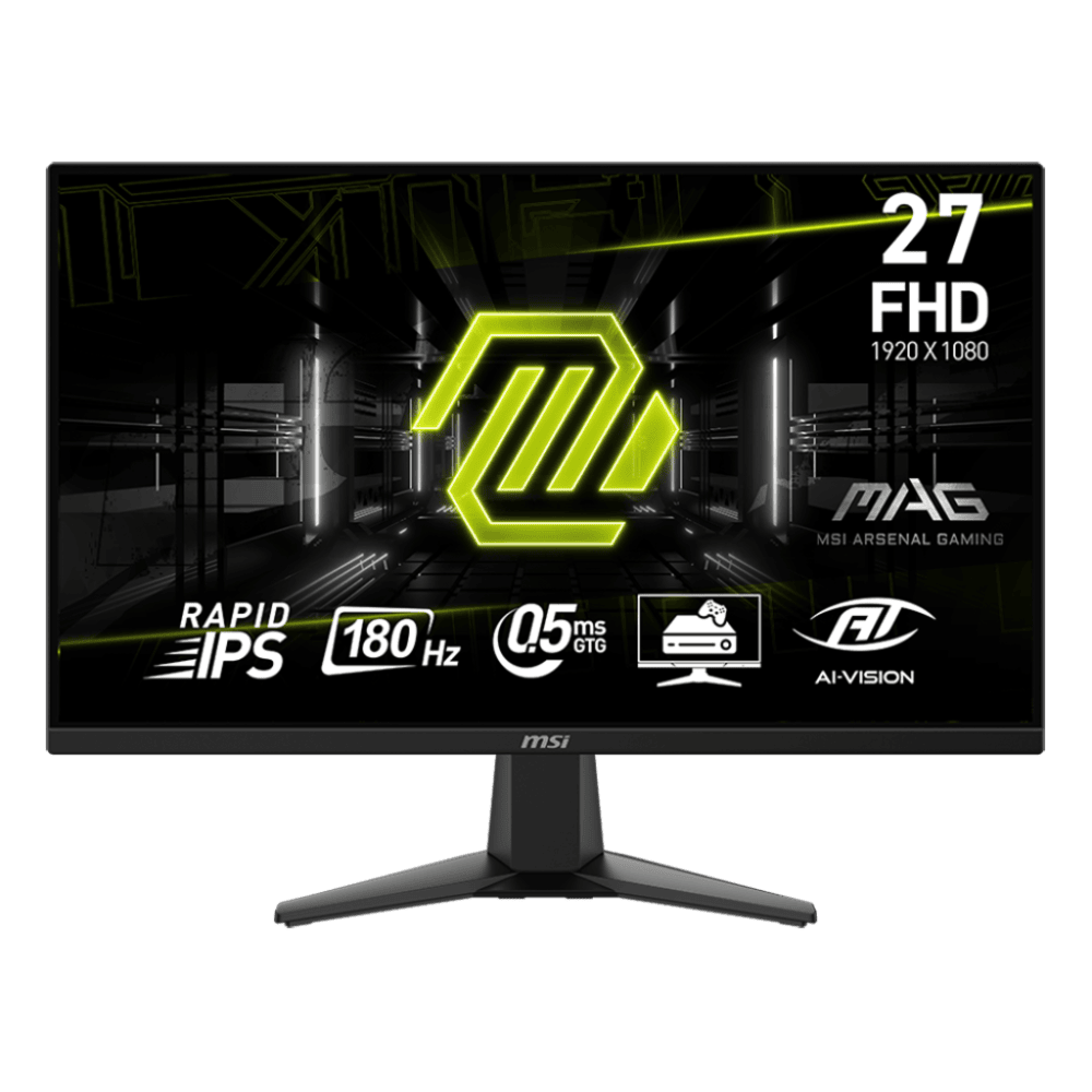 מסך מחשב גיימינג 27'' MSI MAG 275F FHD IPS 180Hz 0.5ms - צבע שחור שלוש שנות אחריות ע